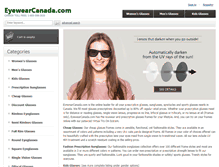 Tablet Screenshot of eyewearcanada.com